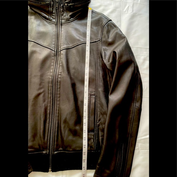 Authentic Leather Hooded Jacket - Picture 5 of 12